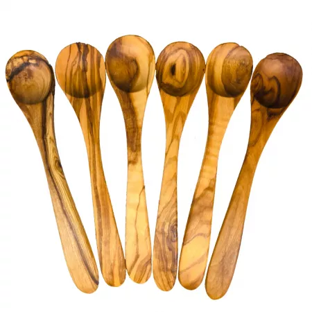 Eierlöffel oval aus Olivenholz