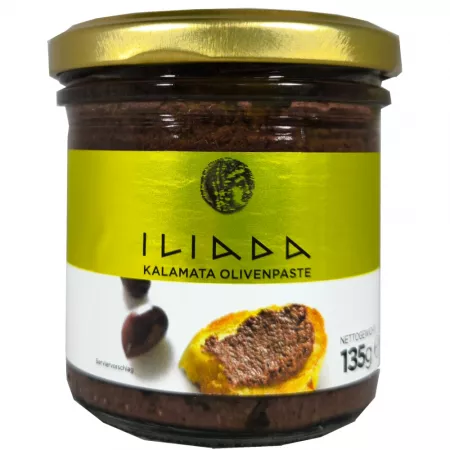 ILIADA Schwarze Olivenpaste 135g – AGRO.VIM