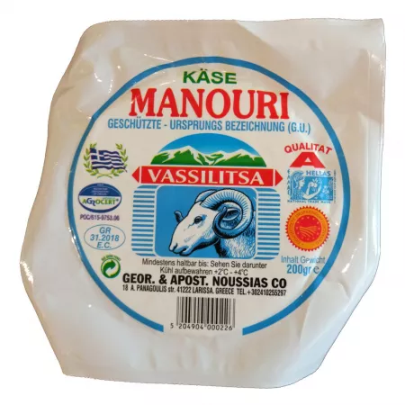 Manouri-Käse Vassilitsa, griechisch
