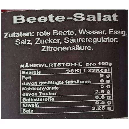 Rote Bete- Salat 500 g