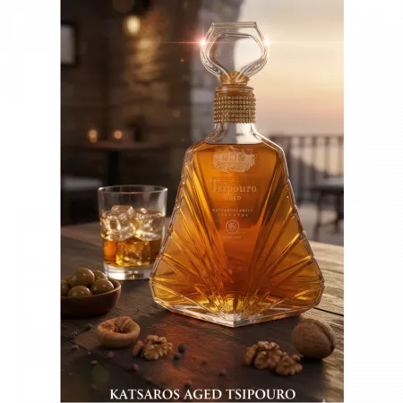 Tsipouro Katsaros gealtert ohne Anis. 0,7 L