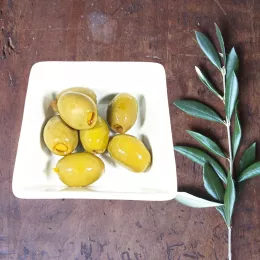 Green olives with lemon, Erotokritos (drained net weight: 200 g)